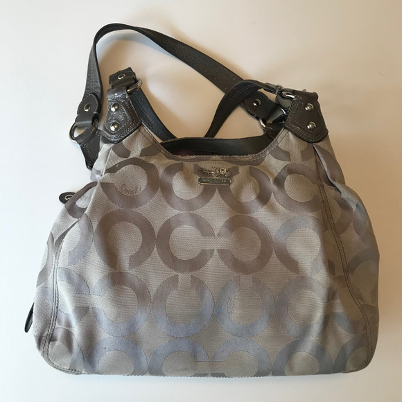 VINTAGE, BEIGE COACH BAG, GREAT CONDITION - Picture 1 of 6